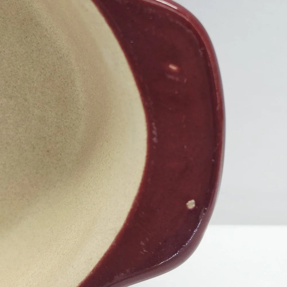 Pampered Chef Small Oval Baker Cranberry Family Heritage Tradition USA 9.75